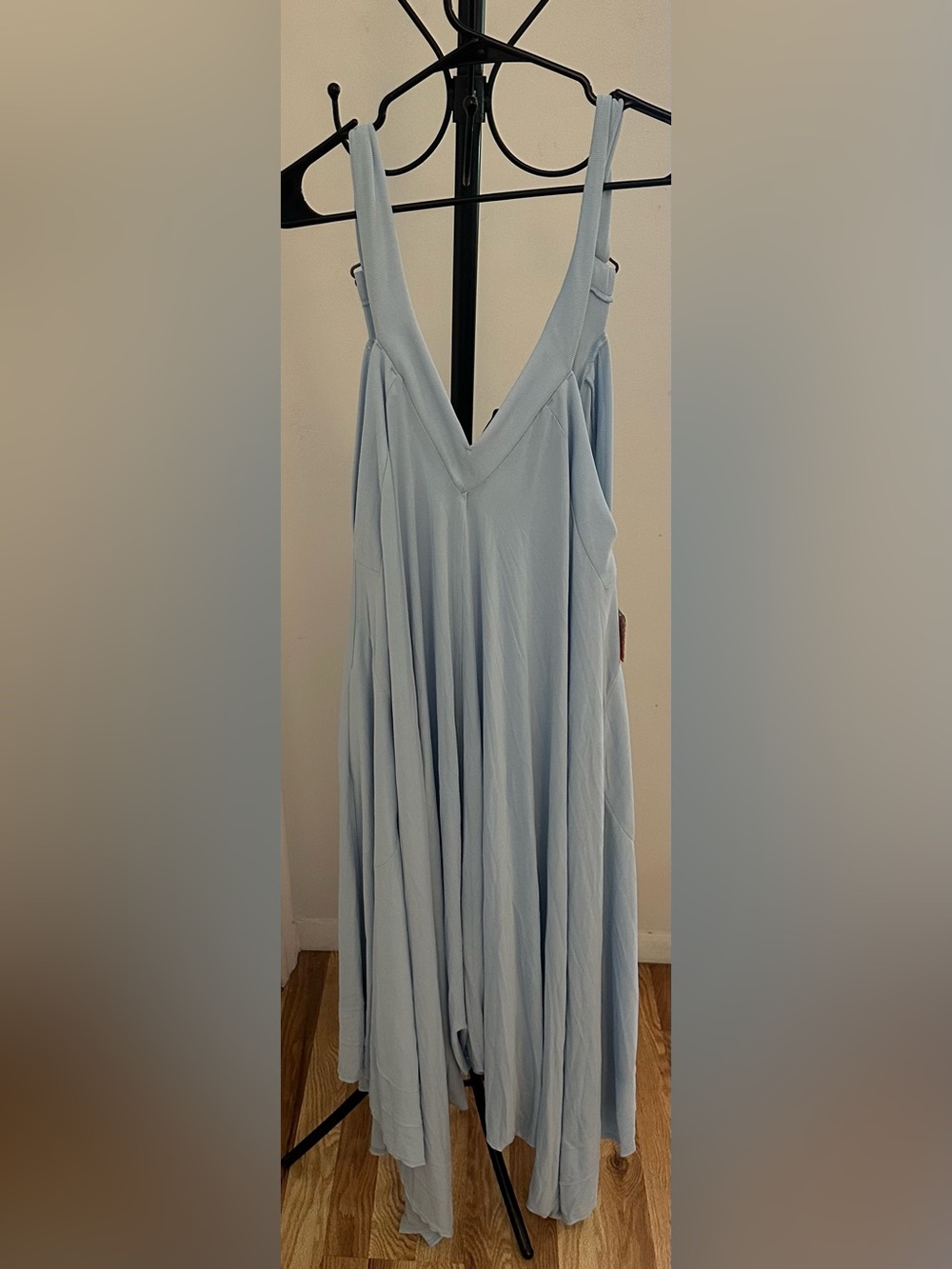 Free People Light Blue Flowy Jumpsuit Romper Size XS